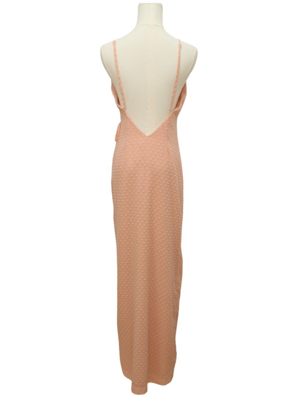 Privacy Please X Revolve Maxi Wrap Dress Peach Pink Sleeveless Size XS - Picture 6 of 15